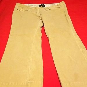 Corduroy pants with flared leg